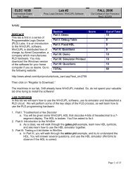 Lab 2: Programmable Logic Devices Intro (pdf) - Fog.ccsf.edu
