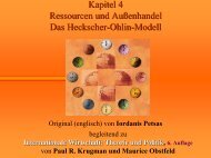 Kapitel 4 Ressourcen und AuÃŸenhandel Das Heckscher-Ohlin-Modell