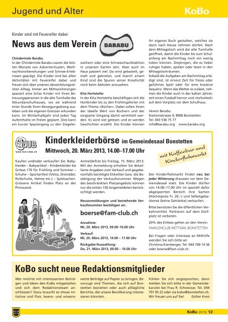 KOBO_Nr_1_2013 [PDF, 1.00 MB] - Gemeinde Bonstetten