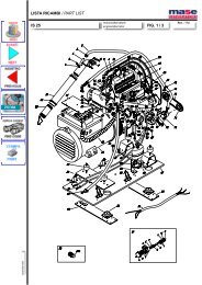 catalogo ricambi / spare parts - Mase Generators of North America