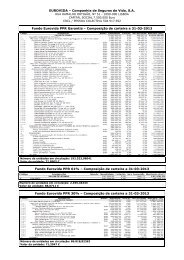 Fundo Eurovida PPR/E (NOME) – Composição de carteira a ... - FEP