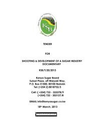 to Download Tender Document - Kenya Sugar Board