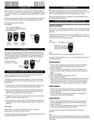 1-Button Remote 2-Button Remote 3-Button Remote - Skylink Products