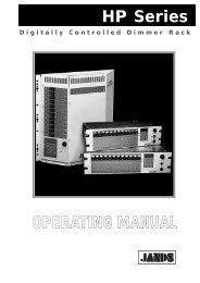 HP Series Operating Manual - Jands