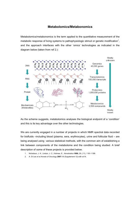 Metabolomic Research (PDF) - University of Leeds