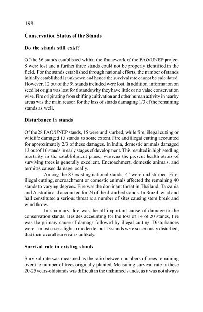 In situ and Ex situ Conservation of Commercial Tropical Trees - ITTO