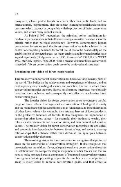 In situ and Ex situ Conservation of Commercial Tropical Trees - ITTO