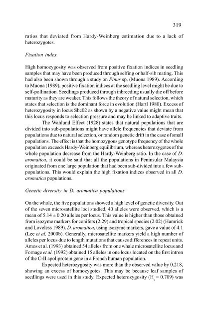 In situ and Ex situ Conservation of Commercial Tropical Trees - ITTO