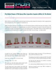 The Widest Range of PDA Epoxy Mica Capacitive Couplers (EMCs ...