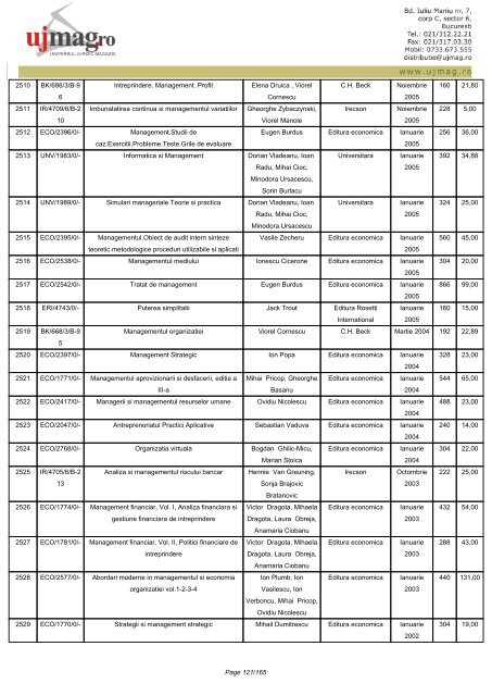 CATALOG GENERAL - UJmag