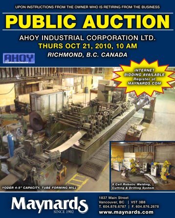 View Brochure (PDF) - Maynards Industries