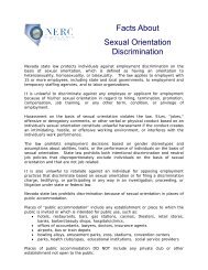 Facts About Sex-Based Discrimination - Nevada Department of ...