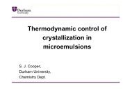 Thermodynamic control of crystallization in microemulsions