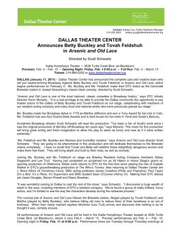 Press Release - Dallas Theater Center