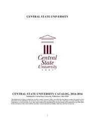 Course Catalog - Central State University