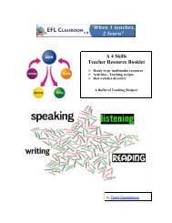 A 4 Skills Teacher Resource Booklet - EFL Classroom 2.0