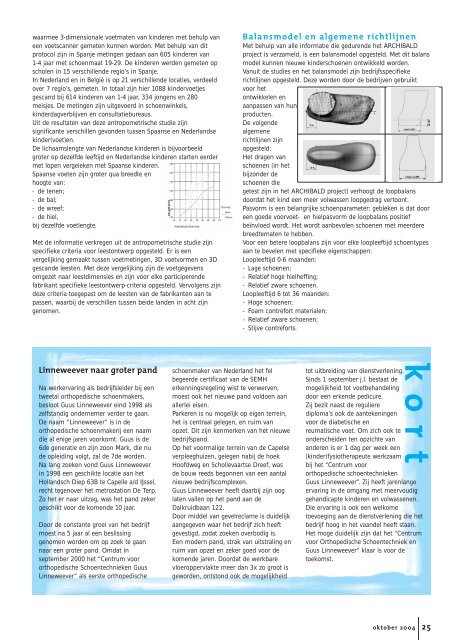 In dit nummer oa - NVOS-Orthobanda