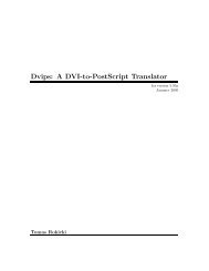 Dvips: A DVI-to-PostScript Translator