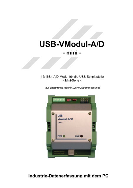 USB-VModul-A/D - Kolter Electronic