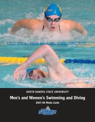 Men's and Women's Swimming and Diving - South Dakota State ...