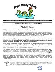 Principal's Message January/February 2010 Newsletter - Retsd.mb.ca