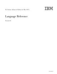 XL Fortran Advanced Edition for Mac OS X: Language Reference