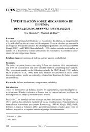 INVESTIGACIÃN SOBRE MECANISMOS DE DEFENSA ... - UCES