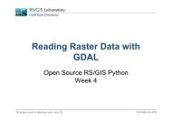 OS Python week 4: Reading raster data with GDAL