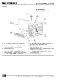 QuickSpecs - Xtech.com.br