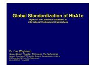 Global Standardization of HbA1c - CSCQ