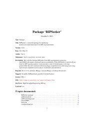 Package 'RIPSeeker' - Bioconductor