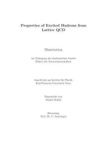 Properties of Excited Hadrons from Lattice QCD Dissertation