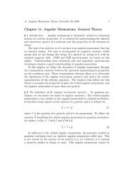 Chapter 11. Angular Momentum: General Theory