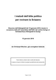 I metodi dell'Ã©lite politica per rovinare la Svizzera - Christoph Blocher