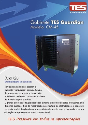 Folheto Gabinete TES Guardian CM-45 para Notebooks/Netbooks