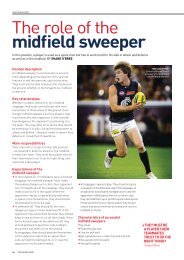 The role of the midfield sweeper - AFL Community