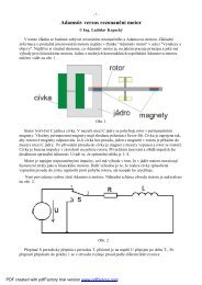 Adamsův versus rezonanční motor - Free Energy