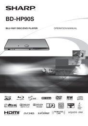 BD-HP90S Operation-Manual GB - Sharp