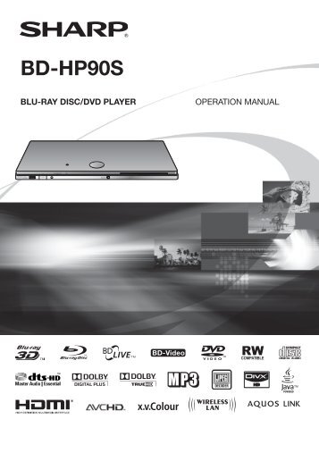BD-HP90S Operation-Manual GB - Sharp
