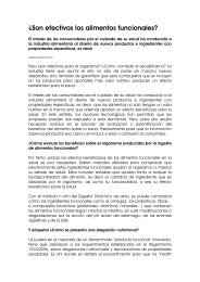 Â¿Son efectivos los alimentos funcionales?