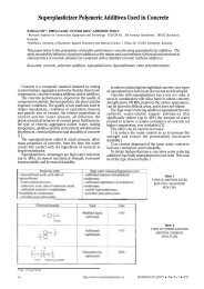 Superplasticizer Polymeric Additives Used in Concrete