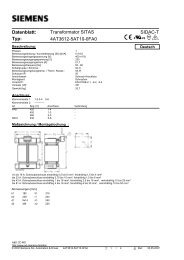 4AT3612-5AT10-0FA0 Transformator SITAS SIDAC-T Datenblatt: Typ: