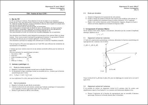 sujet de TD nÂ°4