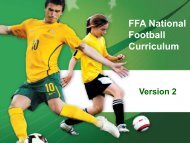 FFA National Football Curriculum - Football West