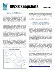 BWSR Snapshots - Minnesota Board of Water and Soil Resources
