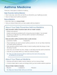 Asthma Medicine - HealthCoach4Me