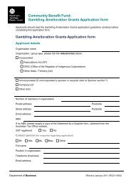 Gambling Amelioration Grants Application form Gambling ...