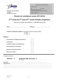 Dossier de candidature (annÃƒÂ©e 2013-2014) 2 annÃƒÂ©e ... - INSA Rennes