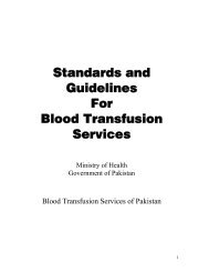 Standards and Guidelines For Blood Transfusion Services.