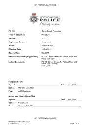 Career Break Procedure - PD 039 - Nottinghamshire Police